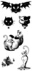 Thumbnail 6 x Tattoo flashes - Cats and Mice