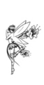 Thumbnail Tattoo flash - Fairy with flowers Thumbnail Tattoo flash - Fairy with flowers
