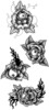 Thumbnail 4 x Tattoo flashes - Eyed Roses
