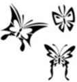Thumbnail 3 x Tattoo flashes - Butterflies Thumbnail 3 x Tattoo flashes - Butterflies