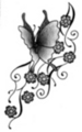 Thumbnail Tattoo flash - Butterfly with flowers Thumbnail Tattoo flash - Butterfly with flowers