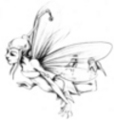 Thumbnail Tattoo flash - flying Fairy Thumbnail Tattoo flash - flying Fairy