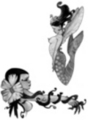 Thumbnail 2 x Tattoo flashes - Fairy with flower/ Mermaid-Fairy