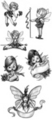 Thumbnail 6 x Tattoo flashes - Baby Fairies Thumbnail 6 x Tattoo flashes - Baby Fairies