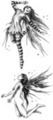 Thumbnail 2 x Tattoo flashes -Fairies Thumbnail 2 x Tattoo flashes -Fairies