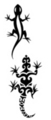 Thumbnail 2 x Tattoo flashes - Tribal Geckos