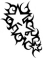 Thumbnail Tattoo flash - 4 stars with tribal Thumbnail Tattoo flash - 4 stars with tribal