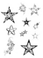 Thumbnail 10 x Tattoo flashes - Little Stars Thumbnail 10 x Tattoo flashes - Little Stars