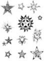 Thumbnail 12 x Tattoo flashes - Little Stars Thumbnail 12 x Tattoo flashes - Little Stars