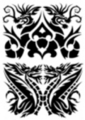 Thumbnail 2 x Tattoo flashes - Tribal Dragons Thumbnail 2 x Tattoo flashes - Tribal Dragons