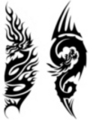 Thumbnail 2 x Tattoo flashes - Tribal Dragons Thumbnail 2 x Tattoo flashes - Tribal Dragons