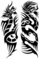 Thumbnail 2 x Tattoo flashes - Tribal Dragons Thumbnail 2 x Tattoo flashes - Tribal Dragons