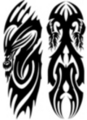 Thumbnail 2 x Tattoo flashes - Tribal Dragons Thumbnail 2 x Tattoo flashes - Tribal Dragons