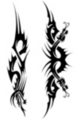 Thumbnail 2 x Tattoo flashes - Tribal Dragons Thumbnail 2 x Tattoo flashes - Tribal Dragons