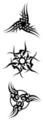 Thumbnail 3 x Tattoo flashes - tribal Triskell Thumbnail 3 x Tattoo flashes - tribal Triskell