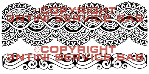 Product picture 2 x Tattoo flashes - Mehndi/Tribal Armbands