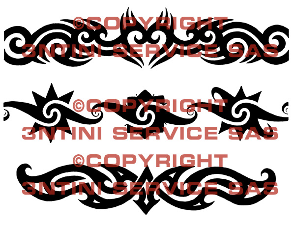 Product picture 3 x Tattoo flashes - Tribal Armbands