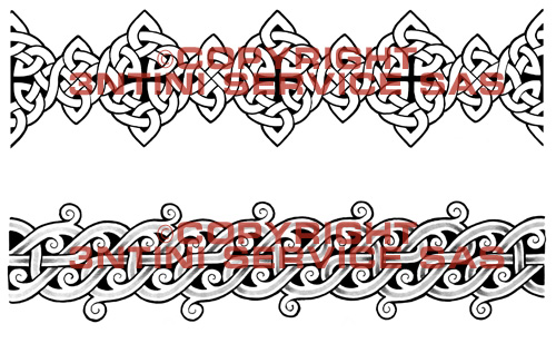 Product picture 2 x Tattoo flashes - Celtic Tribal Armbands