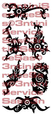 Product picture 6 x Tattoo flashes - Borneo Tribals
