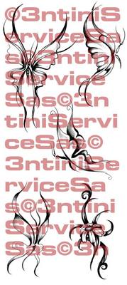 Product picture 5 x Tattoo flashes - Butterflies