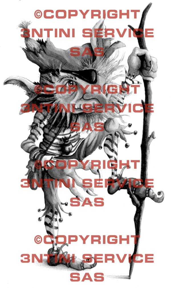 Product picture Tattoo flash - Pirate Elve