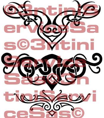 Product picture 3 x Tattoo flashes -Lowerback Tribal