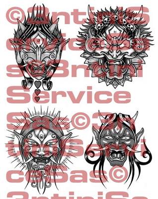 Product picture 4 x Tattoo flashes - Masks