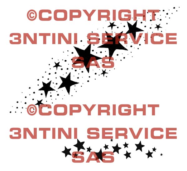 Product picture 2 x Tattoo flashes - Shower of stars