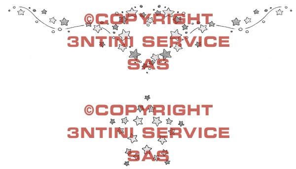 Product picture 2 x Tattoo flashes - Heart and Star formed by Little stars 