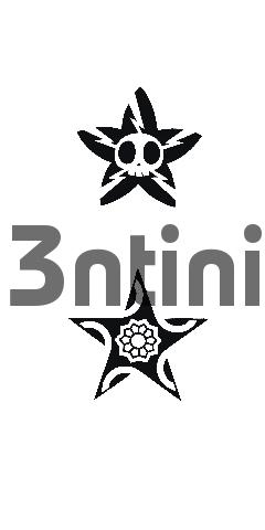 Product picture 2 x Tattoo flashes - Star and Star-shaped Skull