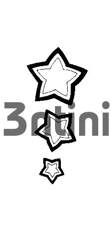 Product picture Tattoo flash - Three stars