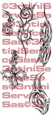 Product picture 5 x Tattoo flashes - Tribals