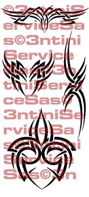 Product picture 4 x Tattoo flashes - Tribals